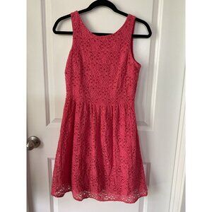 Women’s Coral Lace Dress The Limited Size 2  Sleeveless Flare Party Wedding